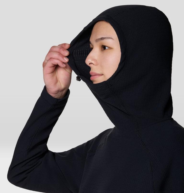 Women's Summit Grid Hoody, Color: Black, image 6