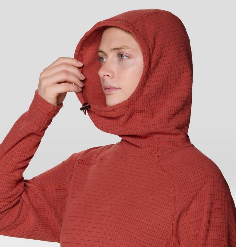 Women's Summit Grid Hoody, Color: Mars Red, image 7