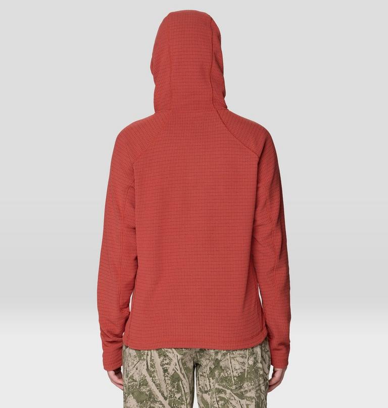 Women's Summit Grid Hoody, Color: Mars Red, image 3
