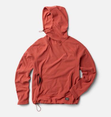 Women's Summit Grid Hoody, Color: Mars Red, image 2