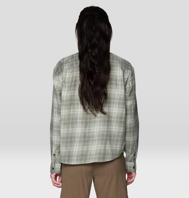 Women's A-Side Long Sleeve Shirt, Color: Silt Grey Richmond Plaid, image 10