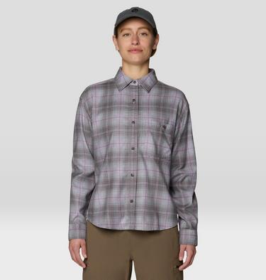 Women's A-Side Long Sleeve Shirt, Color: Atmospheric Richmond Plaid, image 1