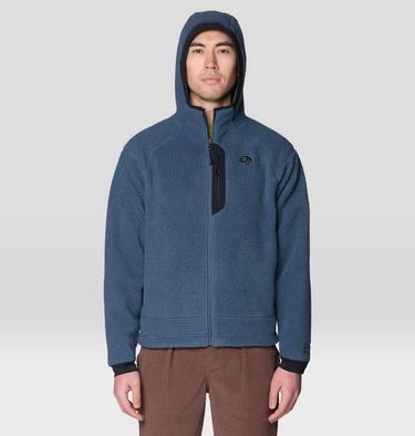 Men's Deep Drift Fleece Hoody, Color: Astral Blue, image 8