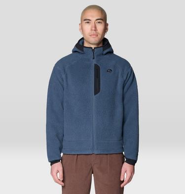 Men's Deep Drift Fleece Hoody, Color: Astral Blue, image 3