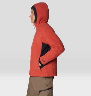 Men's Deep Drift Fleece Hoody, Color: Mars Red, image 3