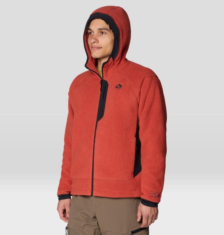 Men's Deep Drift Fleece Hoody, Color: Mars Red, image 4