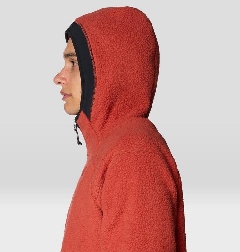 Men's Deep Drift Fleece Hoody, Color: Mars Red, image 6
