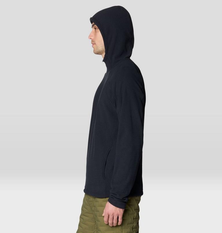 Men's Summit Grid Hoody, Color: Black, image 3