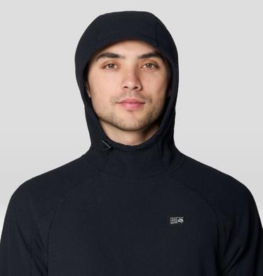 Men's Summit Grid Hoody, Color: Black, image 8