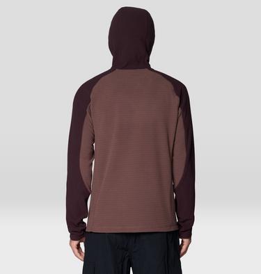 Men's Summit Grid Hoody, Color: Carob, image 2