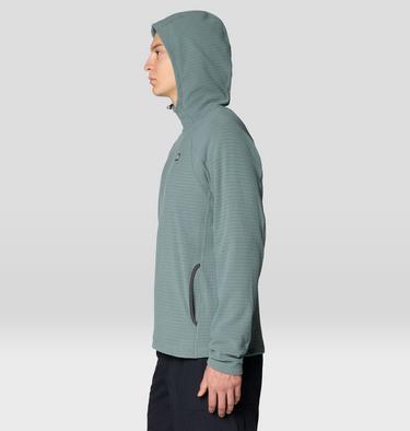 Men's Summit Grid Hoody, Color: Thunderhead Grey, image 15