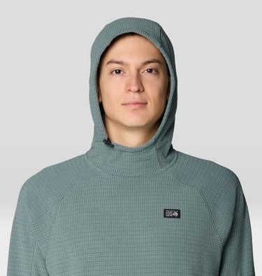 Men's Summit Grid Hoody, Color: Thunderhead Grey, image 16