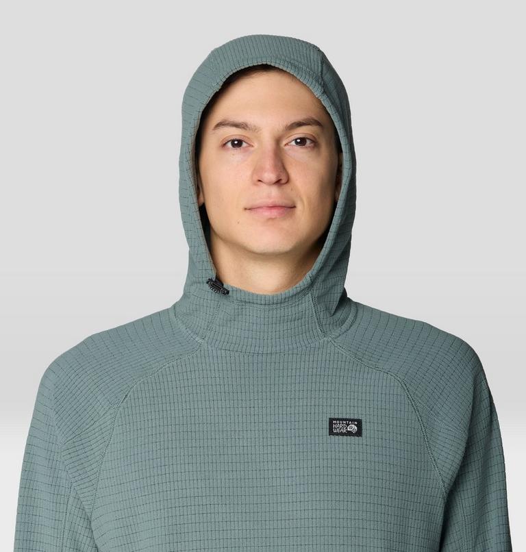 Men's Summit Grid Hoody, Color: Thunderhead Grey, image 4