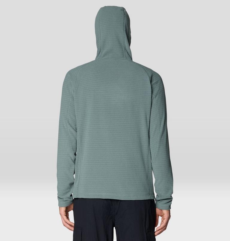 Men's Summit Grid Hoody, Color: Thunderhead Grey, image 2