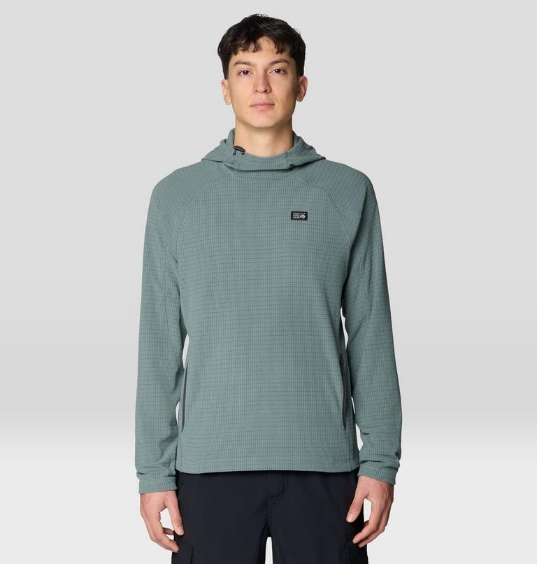 Men's Summit Grid Hoody, Color: Thunderhead Grey, image 1