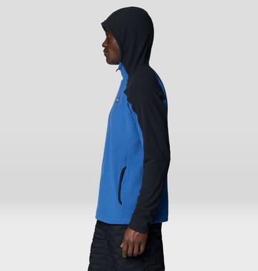 Men's Summit Grid Hoody, Color: Berry Blue, image 11