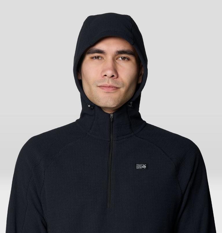Men's Summit Grid Zip Hoody, Color: Black, image 5