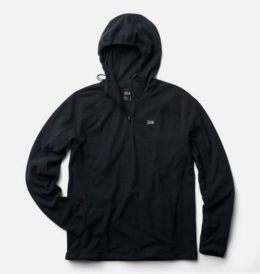 Men's Summit Grid Zip Hoody, Color: Black, image 2