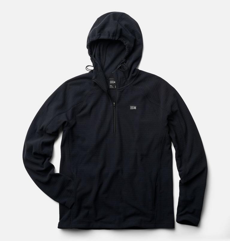 Men's Summit Grid Zip Hoody, Color: Black, image 2