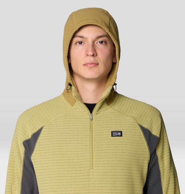 Men's Summit Grid Zip Hoody, Color: Forest Moss, image 5