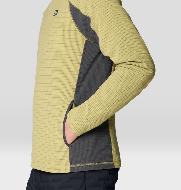 Men's Summit Grid Zip Hoody, Color: Forest Moss, image 6