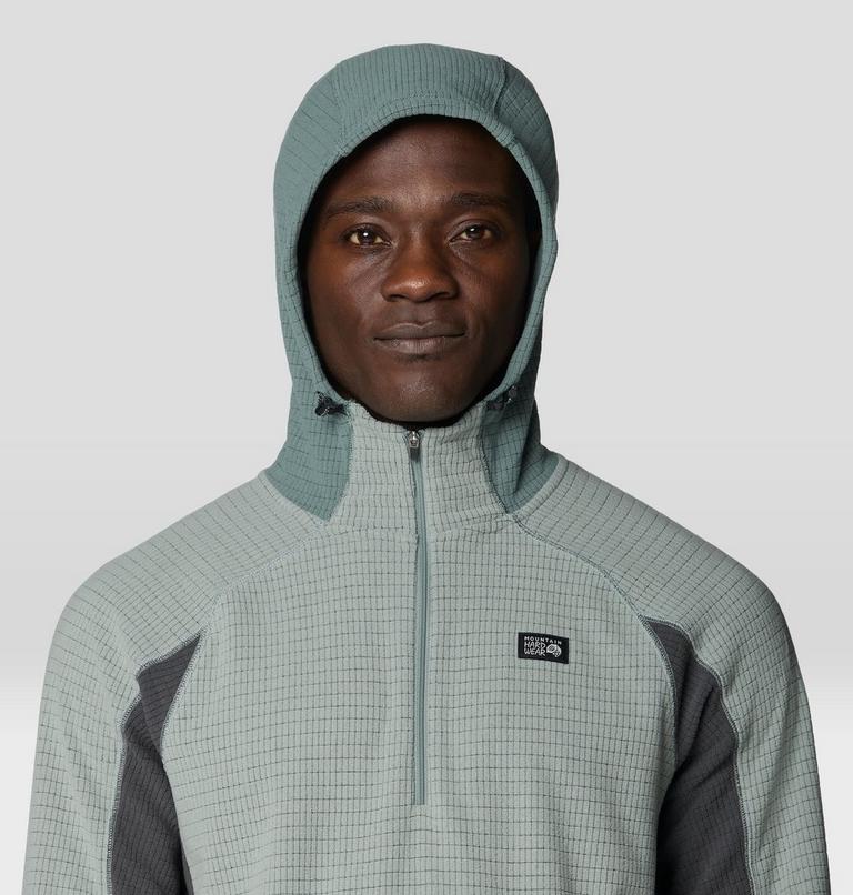Men's Summit Grid Zip Hoody, Color: Wet Stone, image 5