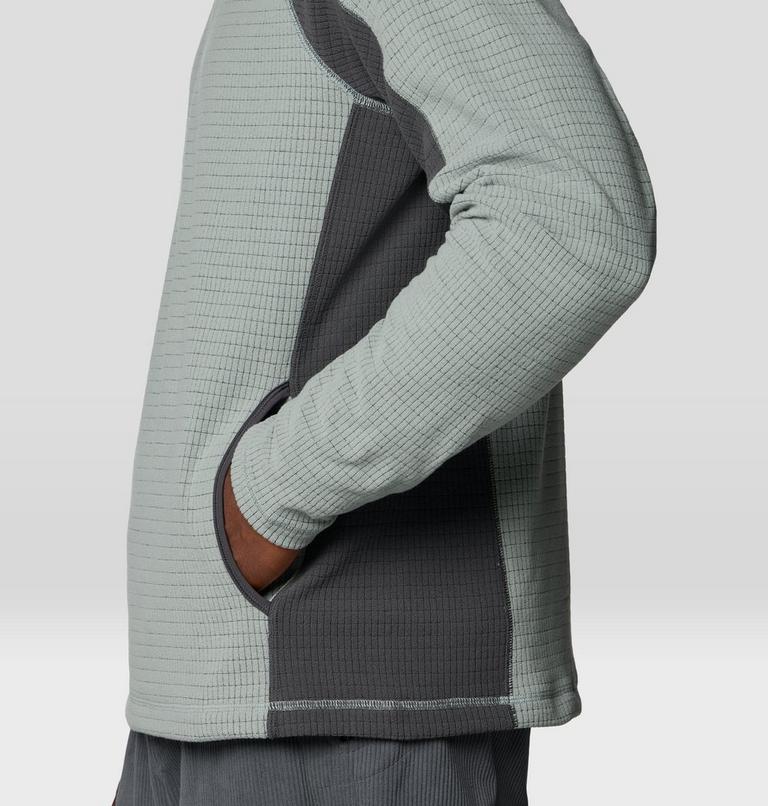 Men's Summit Grid Zip Hoody, Color: Wet Stone, image 7