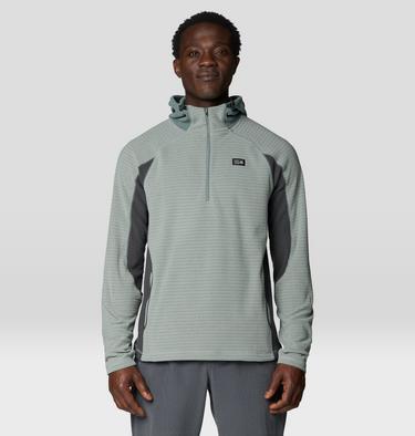 Men's Summit Grid Zip Hoody, Color: Wet Stone, image 17