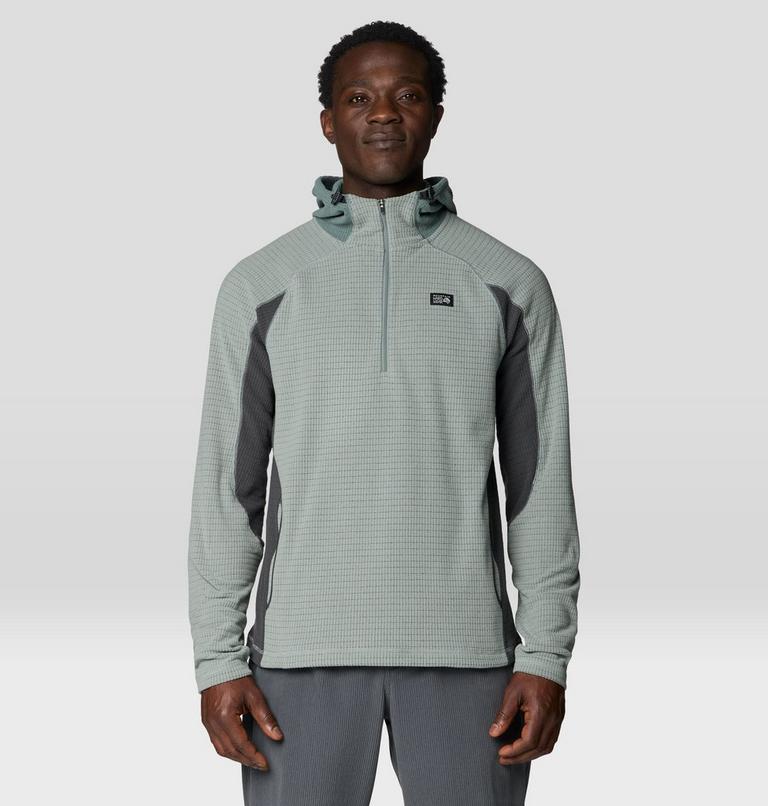 Men's Summit Grid Zip Hoody, Color: Wet Stone, image 1