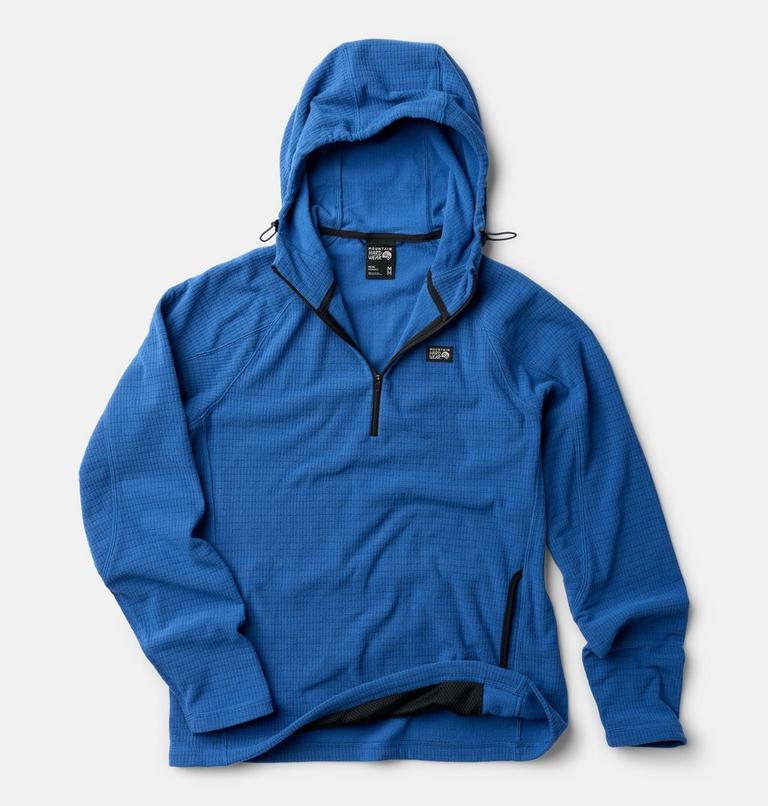Men's Summit Grid Zip Hoody, Color: Berry Blue, image 2