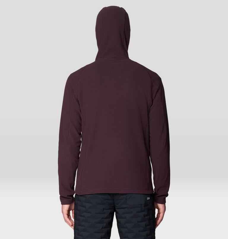 Men's Summit Grid Zip Hoody, Color: Deep Mulberry, image 3