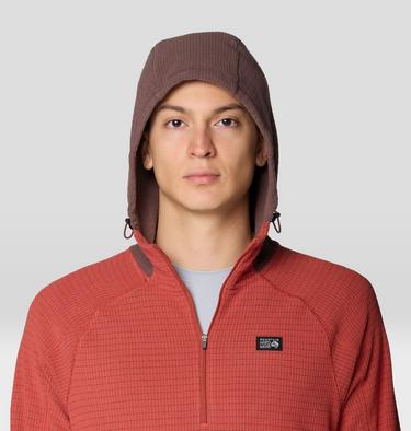 Men's Summit Grid Zip Hoody, Color: Mars Red, image 12