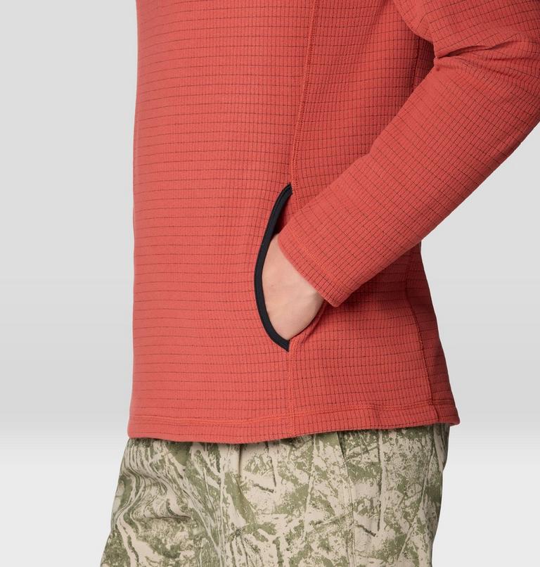 Men's Summit Grid Zip Hoody, Color: Mars Red, image 5