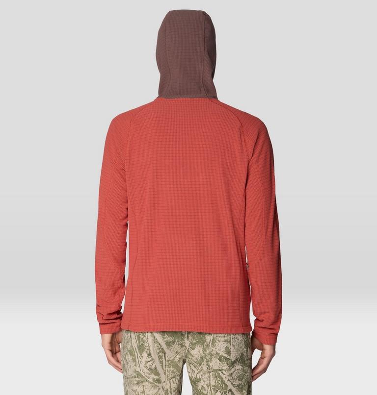 Men's Summit Grid Zip Hoody, Color: Mars Red, image 2