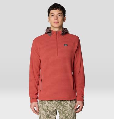 Men's Summit Grid Zip Hoody, Color: Mars Red, image 9