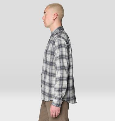 Men's A-Side Long Sleeve Shirt, Color: Grey Ice Richmond Plaid, image 4