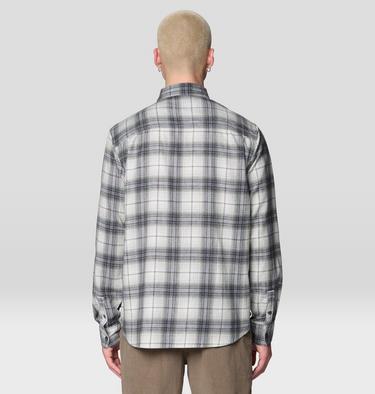 Men's A-Side Long Sleeve Shirt, Color: Grey Ice Richmond Plaid, image 3