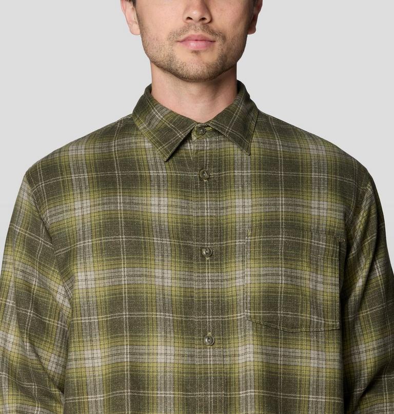 Men's A-Side Long Sleeve Shirt, Color: Forest Moss Richmond Plaid, image 4