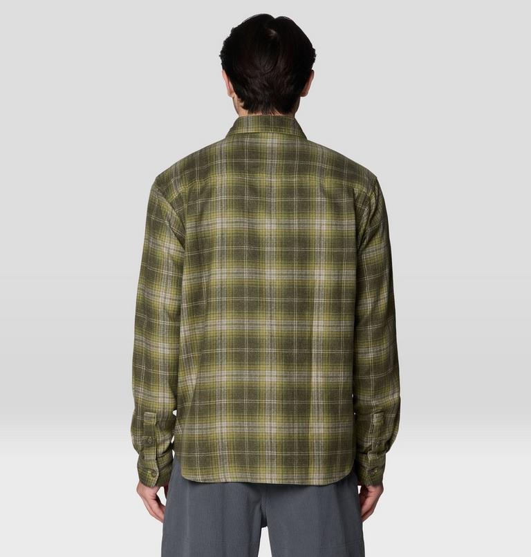 Men's A-Side Long Sleeve Shirt, Color: Forest Moss Richmond Plaid, image 2