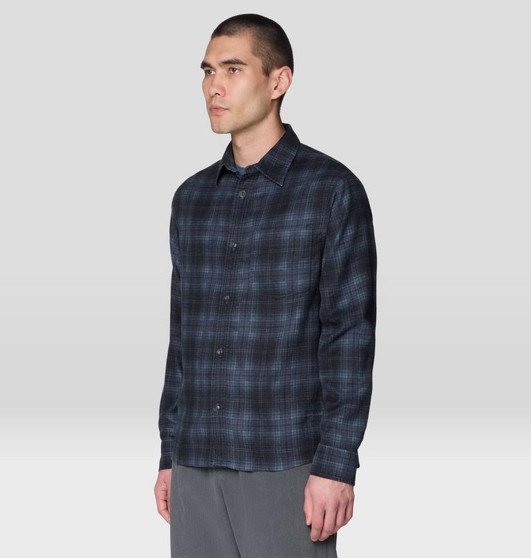 Men's A-Side Long Sleeve Shirt, Color: Astral Blue Richmond Plaid, image 5