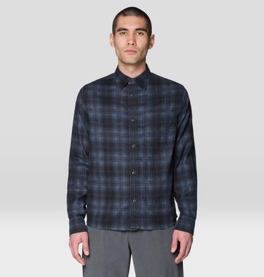 Men's A-Side Long Sleeve Shirt, Color: Astral Blue Richmond Plaid, image 5