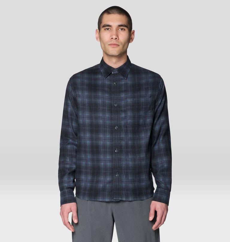 Men's A-Side Long Sleeve Shirt, Color: Astral Blue Richmond Plaid, image 1