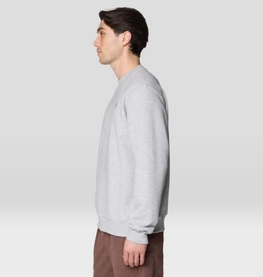 Men's MHW Logo Pullover Crew, Color: Hardwear Grey Heather, image 3