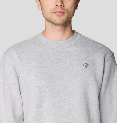 Men's MHW Logo Pullover Crew, Color: Hardwear Grey Heather, image 4