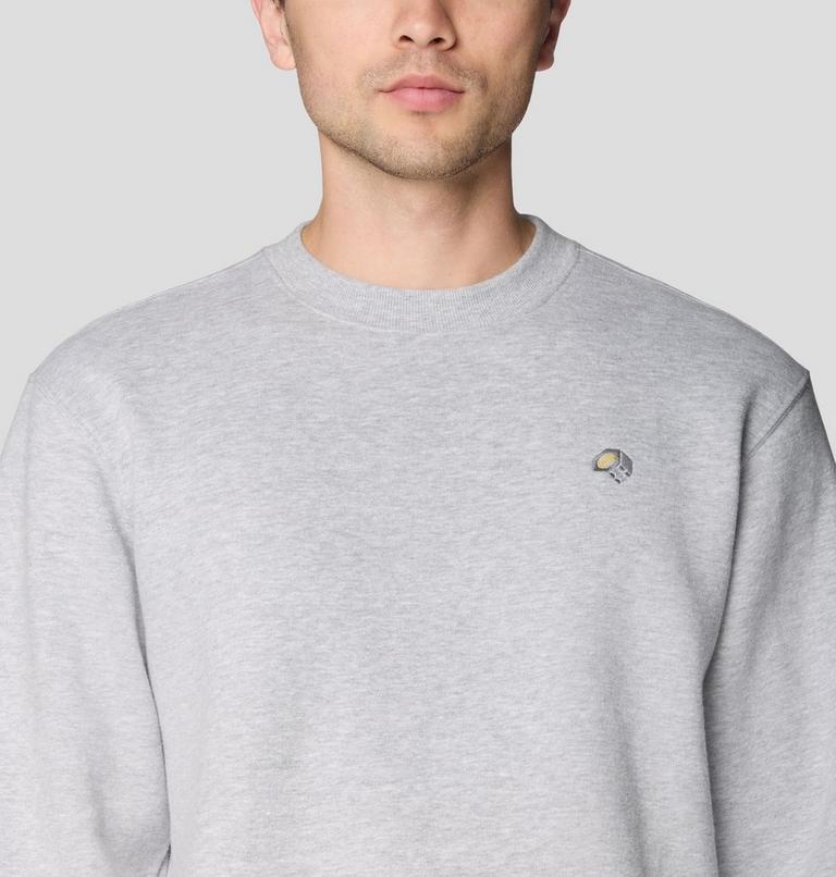 Men's MHW Logo Pullover Crew, Color: Hardwear Grey Heather, image 4