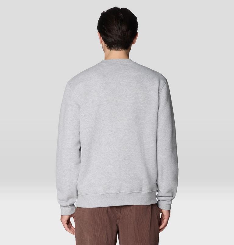 Men's MHW Logo Pullover Crew, Color: Hardwear Grey Heather, image 2