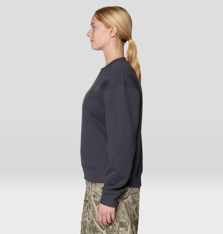 Women's MHW Logo Pullover Crew, Color: Shark, image 3