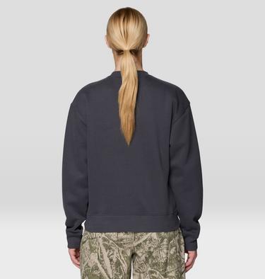 Women's MHW Logo Pullover Crew, Color: Shark, image 2