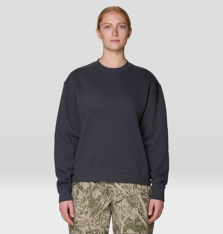 Women's MHW Logo Pullover Crew, Color: Shark, image 1