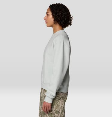 Women's MHW Logo Pullover Crew, Color: Gamma Grey, image 7